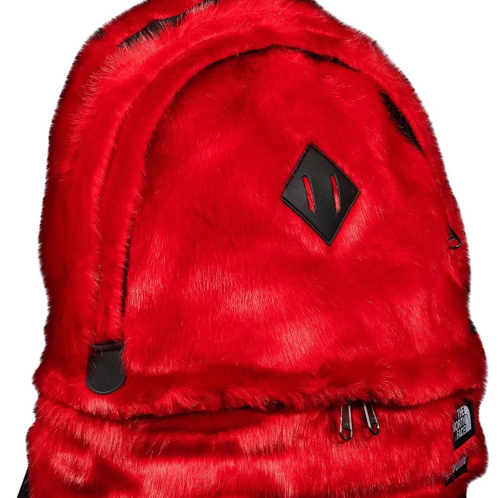 Supreme north face faux fur backpack